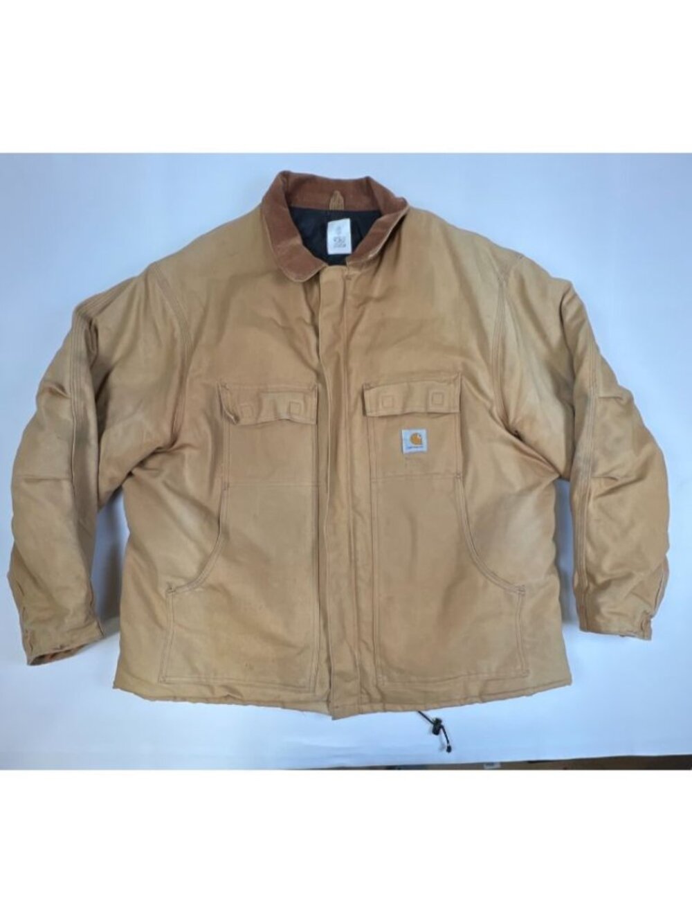 Vintage Carhartt C03 Arctic Quilted Sandstone Traditional Coat Men Size 62